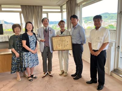 市長と記念写真
